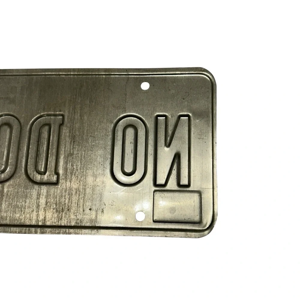 Rare Retro Personalized License Plate With “No Doubt” Garage Decor/Man Cave